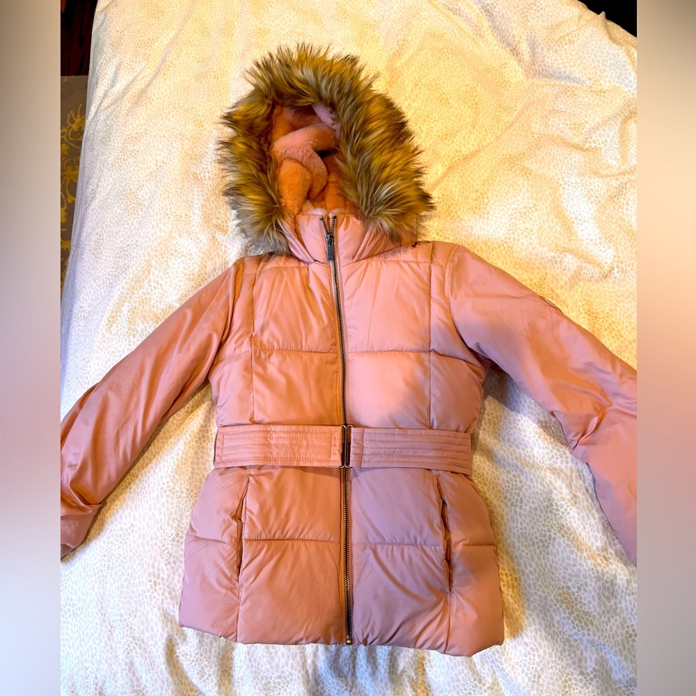 a&f ultra belted parka size 7/8